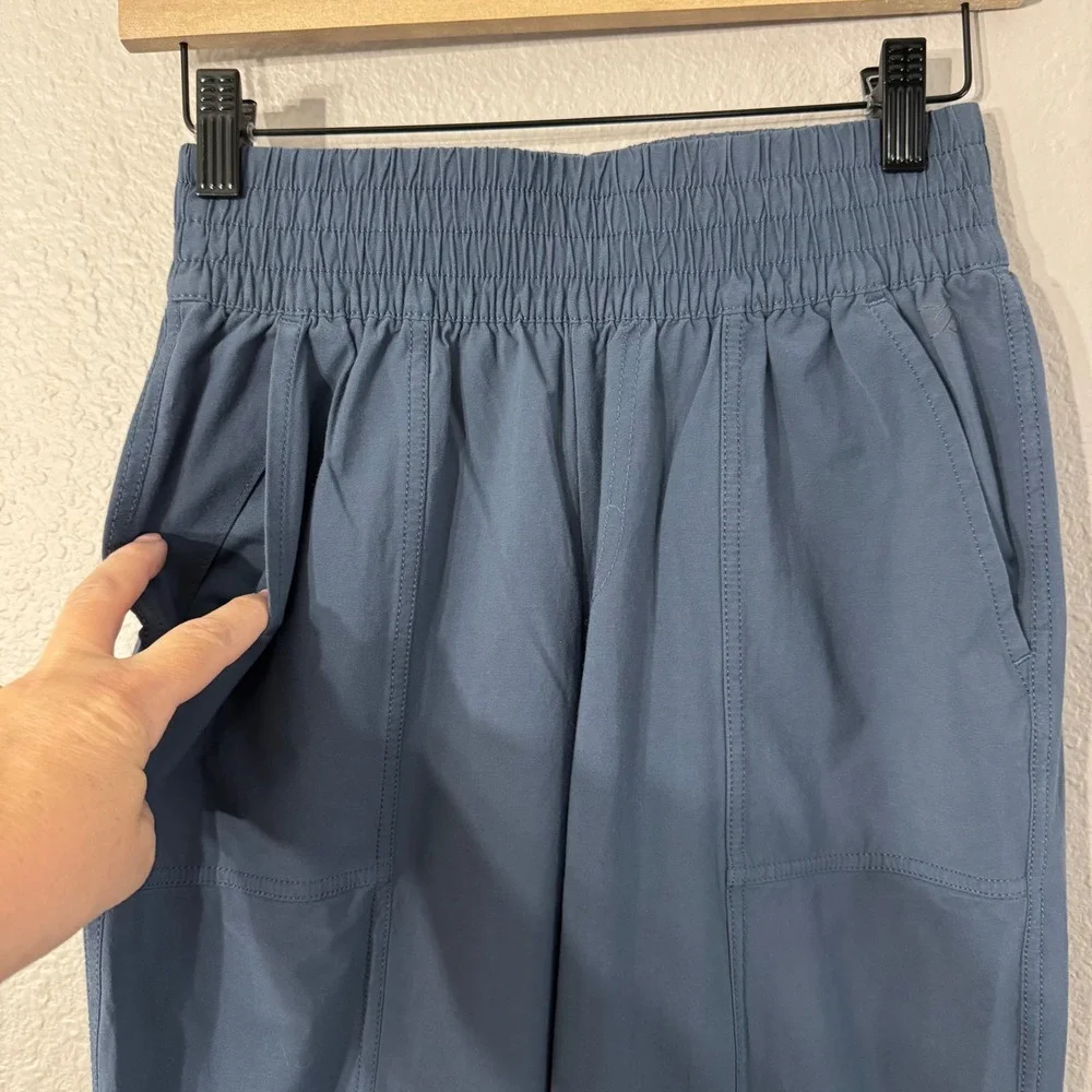 CALIA Women's Size XS Blue‎ High Rise Ankle Zip Joggers Pockets